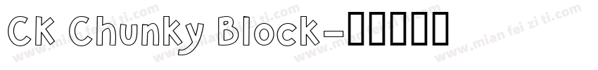 CK Chunky Block字体转换
